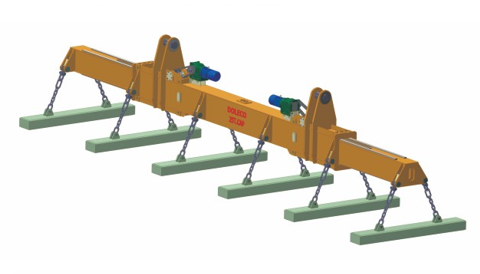 segmented extended lifting beams