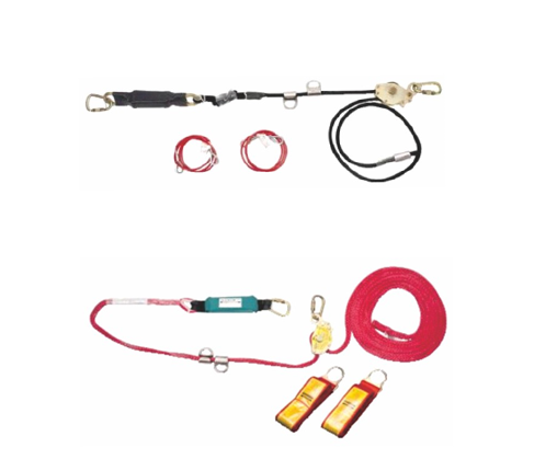 Temporary horizontal lifeline