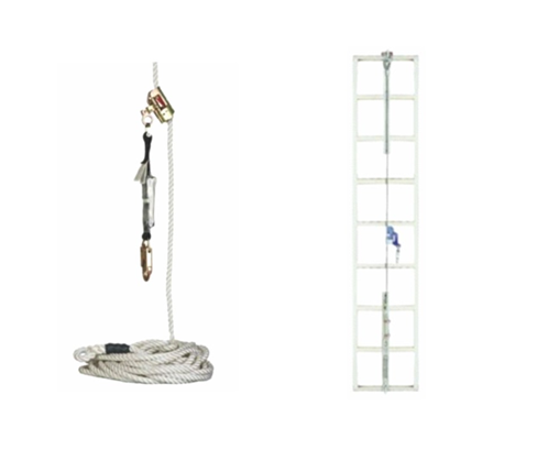 Temporary vertical lifeline