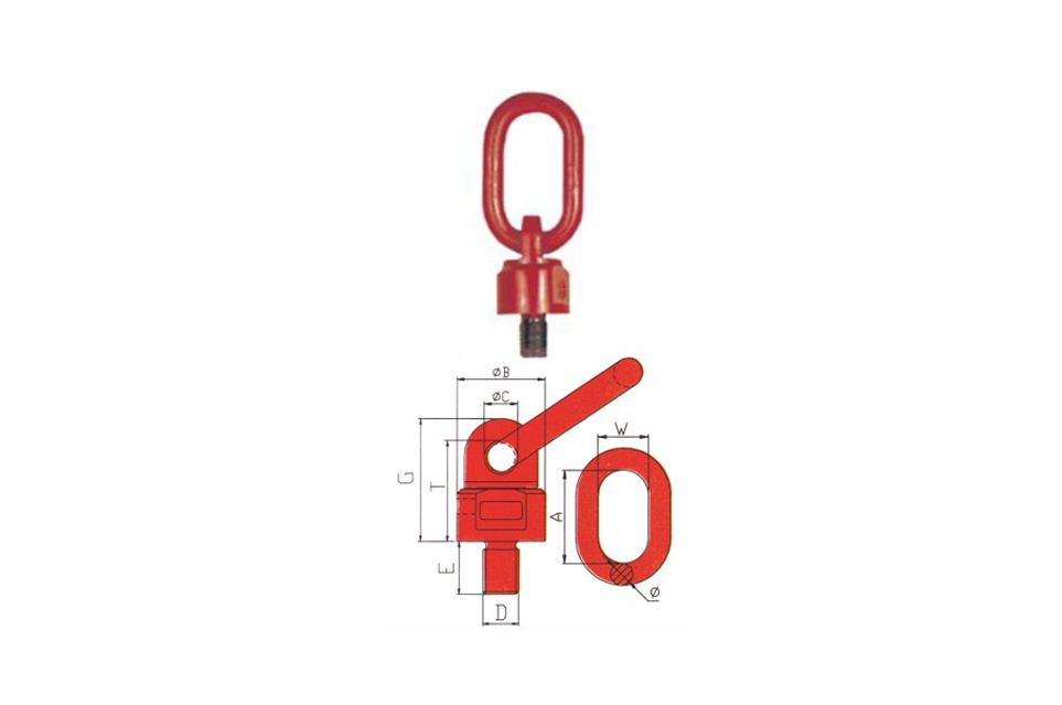 Grade 80-100 universal lifting rings