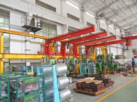 Wall-mounted cantilever cranes