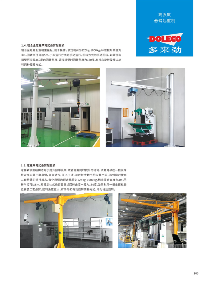 Single/double cantilever cranes Single/double cantilever cranes