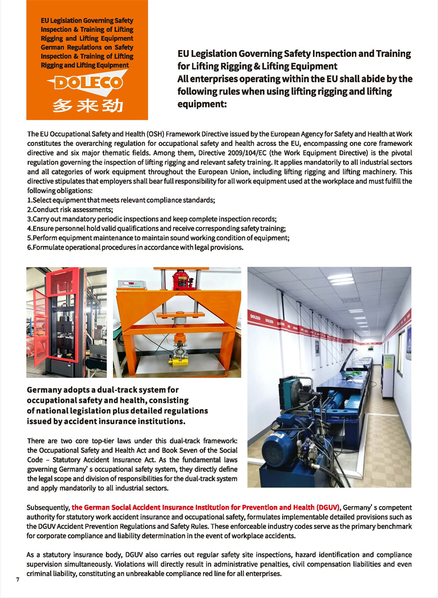 Professional Testing for Lifting Equipment