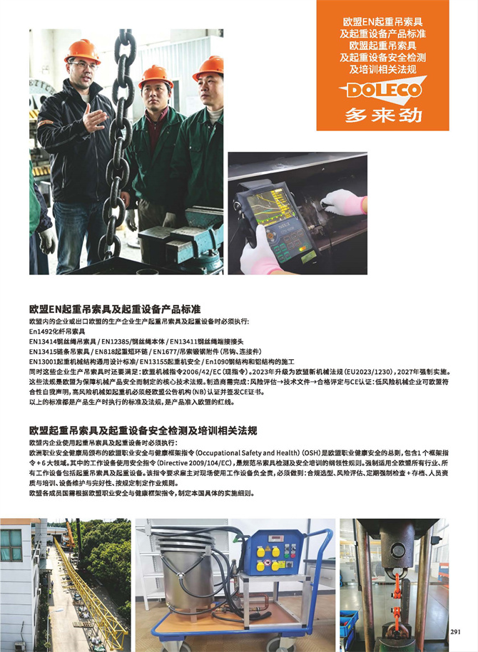 Test Standards, Codes and Regulations for Lifting Slings and Lifting Equipment