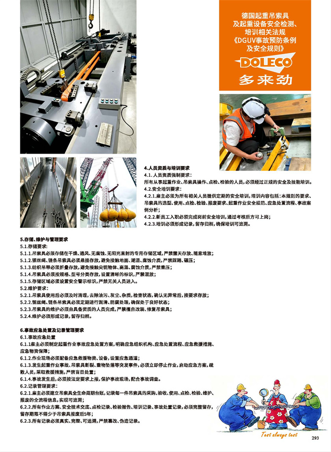 Test Standards, Codes and Regulations for Lifting Slings and Lifting Equipment