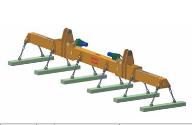 Subsection lengthened Hanging beam/Electric telescopic electromagnetic lifter